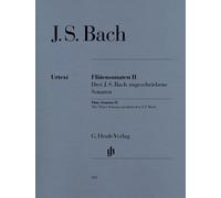 Flute Sonatas Vol. 2 - (Three Sonatas attributed to J. S. Bach) - flute and piano - (HN 328): Instrumentation: Flute and Piano