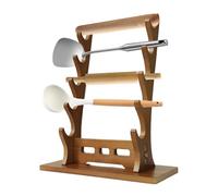 Flute Stand - Flute Stand for Multiple Flutes | 5-Tier Flute Stand | Multi-Purpose Knife Display Stand | Elegant Table Holder | Collection Display Stand for Sheath and Flute
