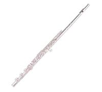 Flute Standard Flute Beginner's Choice Silver-plated Open And Closed Dual-purpose Beginner Flute(17-hole)