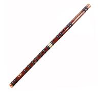 Flute Two-Section Brass Single-Insert Bamboo Flute C/D/E/F/G Key Beginner Instrument With Velvet Bag(G)