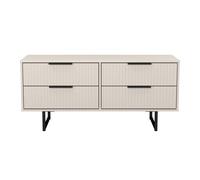Fluted 4 Drawer Bedbox in Kashmir Matt - Ready Assembled - Lewis's Home | TJ Hughes