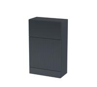 Fluted 500mm Floor Standing WC Unit - Dark Grey Balterley Grey One Size