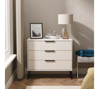 Fluted Chest - 3 Drawer - Kashmir Matt