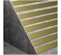 Fluted Non-slip Stair Tread Stair Trim for Indoor & Outdoor Metal Anti-Slip Stair Nosing Edge Protector Suitable for Indoor and Outdoor Steps and Smooth Platforms(White,3x170cm/0.1x5.58ft)