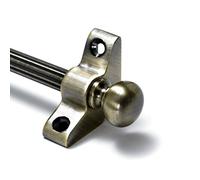 Fluted Quality Stair Rods 3/8" x 36" Antique Brass Reed bar Round Finial