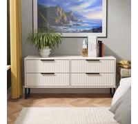 Fluted Ready Assembled 4 Drawer Bedbox - Kashmir Matt