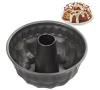 Fluted Ring Cake Tin, 24cm Cake Mould Nonstick for Baking, Round Cake Pan Tray Tin for Cakes
