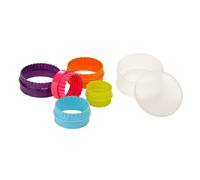 Fluted Shape 5pc Cutters Made of Durable Plastic Kitchen Tools