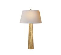 Fluted Spire Table Lamp - Gilded Iron
