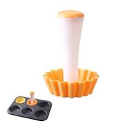 Fluted Tart Tamper, Non-Stick Dough Press Tool for Egg Tart & Pie Shells, Dishwasher-Friendly Baking Tools, for Home Baker, Cheesecakes and Muffins