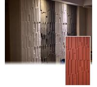 Fluted Textured 3D Wall Panels, Decorative Slat Wall Cladding for Home Art, Wainscoting Plate Cover for TV Backdrop, Living Room, Set of 8