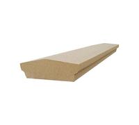 Fluted Wall Coping - 230mm x 1000mm x 85mm, Cast Stone Garden Ornament, 3 Colours: Buff, Natural Portland, Charcoal (Buff)