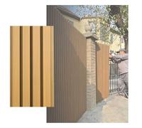 Fluted Wall Panels Outdoor Privacy Fencing Composite Wood Slat Cladding for Garden, Weatherproof, Zero Maintenance, 20x180cm