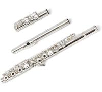 Flutes, Flutes Musical Instrument 16-Hole E-Key Open-Hole C-Tune White Copper Nickel-Plated Flute Opening and Closing Dual-Purpose Flute Instrument