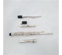 Flutes, Flutes Musical Instrument Beginner Children Curved Pipe Silver-Plated Flute Instrument Double Mouthpiece C Band Playing Flute Instrument