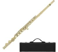 Flutes, Flutes Musical Instrument Cupronickel Nicke Plated 16 Holes C Key Flute Woodwind Instrument with Cleaning Cloth Stick Gloves Case
