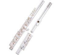Flutes, Flutes Musical Instrument Flute Instrument Professional Flute Orchestra Dedicated Performance C Silver-Plated Beginner Flute