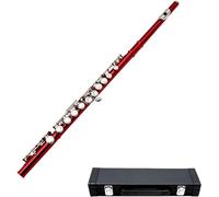 Flutes, Flutes Musical Instrument Nickel-Plated C Tune 16-Hole Flute Professional Flute Wind Instrument Student Beginner Flute