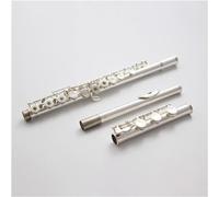 Flutes, Flutes Musical Instrument Silver Plated Student Flutes B Leg 17 Holes Open Flute Musical Instrument