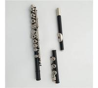Flutes, Flutes Musical Instrument Student Adult Flute Instrument 17 Open Hole Black Alloy Key Flute Performance Performance Flute