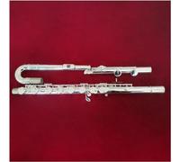 Flutes, Flutes Musical Instrument White Copper Tube Body Silver Plate Keys Bass Flute Musical Instrument With Flute Case