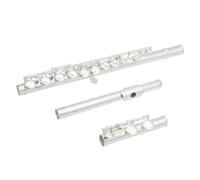 Flutes Instrument 16 Holes Flute Silver Plated C Key Flute Instruments With Handbag Leather Box Accessories