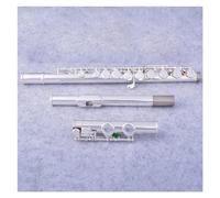 Flutes Instrument 16 Keys Close Holes C Tone Flute Silver Plated Left-Hand Flute With E Keys