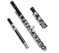 Flutes Instrument Black 16 Holes Flute Closed Key Add The E Key C Tone Nickel Plated Concert Flute With Case