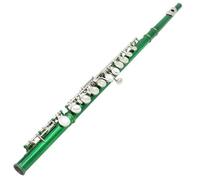 Flutes Instrument Cupronickel C Tone 16 Closed Holes Concert Flute With Accessories For Student (Color : Green)