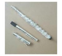 Flutes Instrument Excellent White Copper Silver Plated 16 Hole Open Hole C Tone Flute With E Key