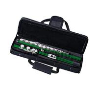 Flutes Instrument Green 16 Holes Closed Hole C Tone Concert Flute With Carring Case And Accessories