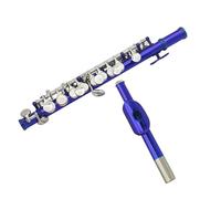 Flutes Instrument Piccolo 16 Holes With E Key White Copper Nickel Plated Half Size Flute With Leather Case