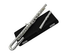 Flutes Instrument Student Flute Curved Headjoint 16 Holes C Tone Off Set G Key Italian Pad Flute With Case