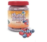 Flutter Butter 330g - Fruity Flutter Butter Feeder for Wild Birds | Garden Birds Butter Feeding | 330g Jars (Fruity Butter)