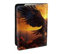 flutter butterfly Passport Holder for Travel - Passport Case for Men & Women Travel Document Organizer Credit Cards Case, Eagle, One Size