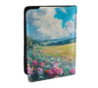 flutter butterfly Passport Holder for Travel - Passport Case for Men & Women Travel Document Organizer Credit Cards Case, Flowers Bloom Everywhere, One Size