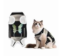 Flutter Dog Surgery Suit Recovery Suit, 100% Cotton Breathable Full Body Dog & Cat Surgical Suit with Cute Prints, Alternative to Cone for Spay Neuter Wound Care, Male & Female Pets Small