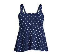 Flutter Tankini Top - Mastectomy lands end Navy 8