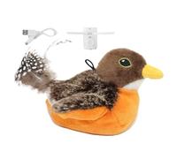 Fluttering Bird Toy - Automatically Simulated Whistling Flying, Interactive Moving Cat Toy, Realistic Feather Design, Motion Activated Bird Toy | Jumping Moving Bird Toy