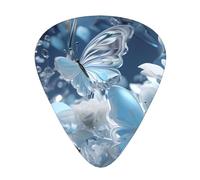 Fluttering Butterfly Stylish and durable guitar picks, three types of thin, medium and heavy guitar picks (12 pieces), suitable for guitar, bass, electric guitar, ukulele,