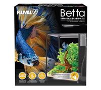 Fluval Betta Aquarium Kit 22.7L Glass – LED Lighting, 25W Heater