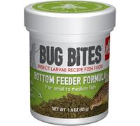 Fluval Bug Bites fish food, with insect larvae, for bottom-eating fish, sinking granulate, 1.4-2mm, 45g