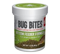 Fluval Bug Bites fish food, with insect larvae, for bottom-eating fish, sinking granulate, 1.4-2mm, 45g
