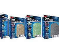Fluval Bundle of 4 Replacement Medias for 407 Aquarium Filters: Bio-Foam, Ammonia Remover, Phosphate Remover, Nitrite Remover