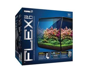 Fluval Flex 2.0 Black Aquarium Kit 34 L