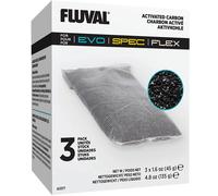 Fluval Replacement Carbon for Fluval Flex/Spec/Evo - 3 bags,White