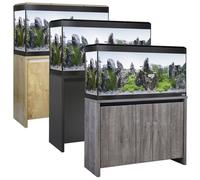 FLUVAL ROMA BT LED AQUARIUMS 90 125 200 240L OAK WALNUT BLACK CABINET FISH TANK