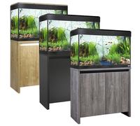 FLUVAL ROMA BT LED AQUARIUMS 90 125 200 240L OAK WALNUT BLACK CABINET FISH TANK