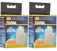 Fluval U Internal Filters Clean and Clear Cartridge, White (Pack of 2)