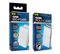 FLUVAL U2 DUAL PACK CARBON & FOAM AQUARIUM FISH TANK FILTER REPLACEMENT MEDIA